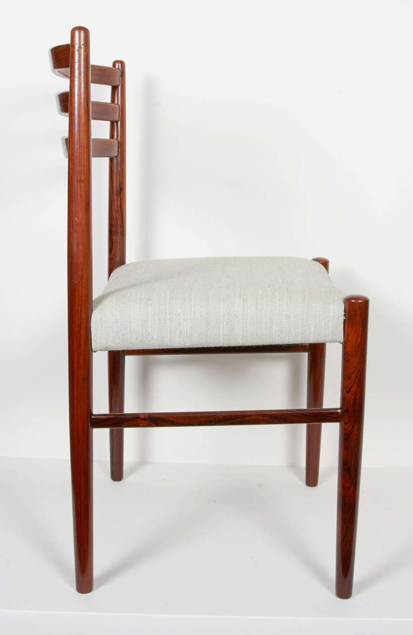 Scandinavian Modern Rosewood Danish Dining Chairs, Set of 10