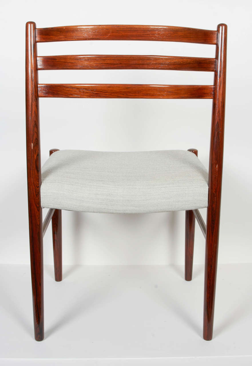 Oiled Rosewood Danish Dining Chairs, Set of 10