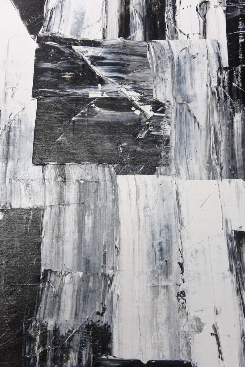 Abstrakt-expressionistisches Ölgemälde auf Leinwand, Renato Freitas im Angebot 4