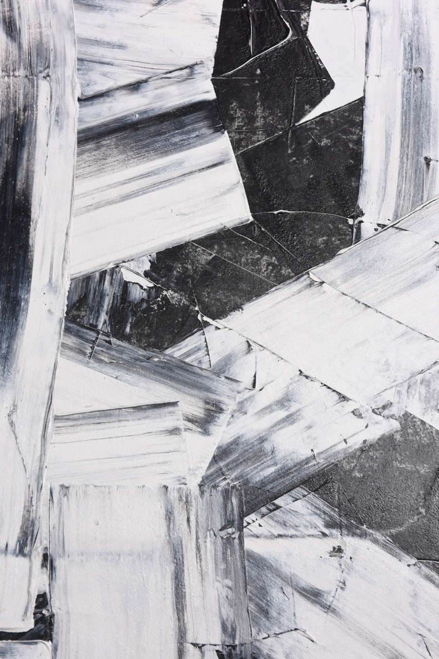 Contemporary Renato Freitas Original Oil on Canvas, 2015, Black and White 2 For Sale