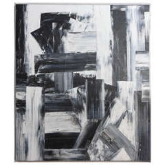 Renato Freitas Original Oil on Canvas, 2015, Black and White 3 11