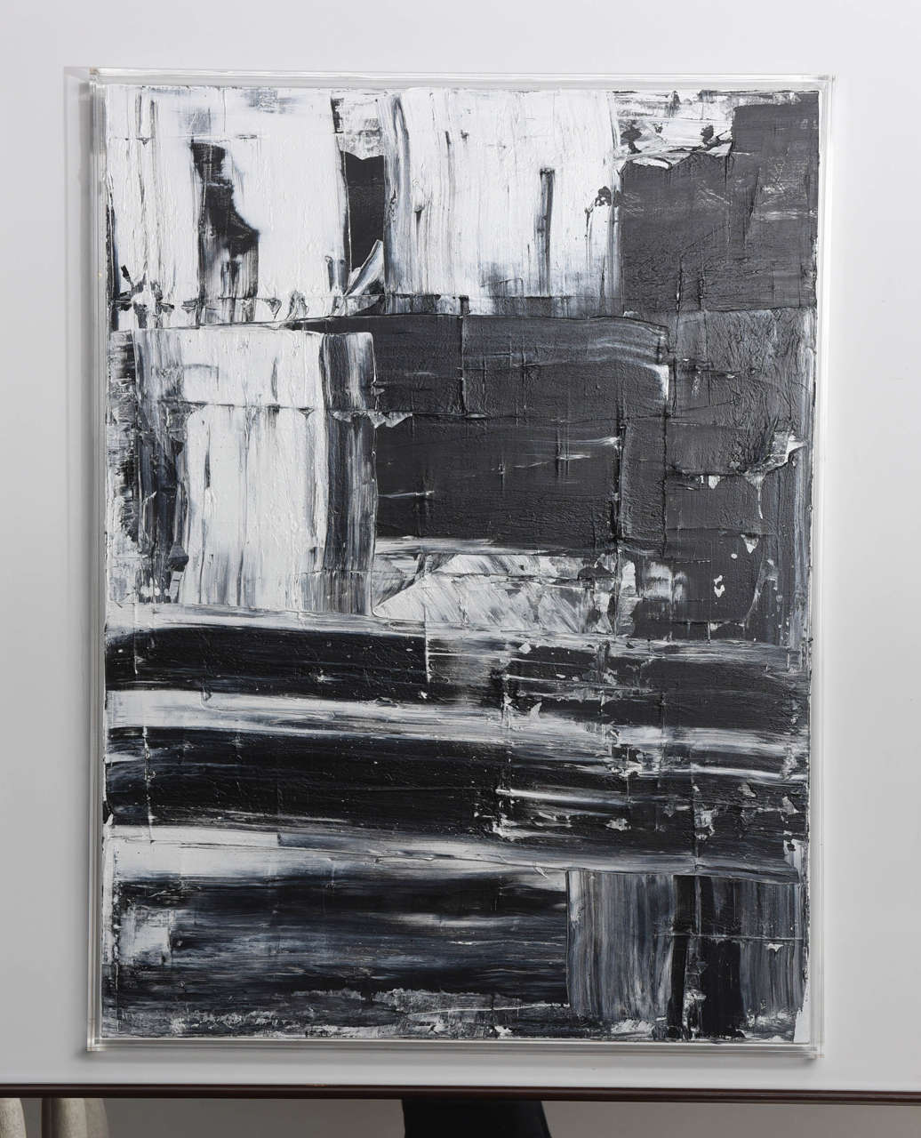 Abstract original oil on canvas.
New series, black and white, 11 painting in total.