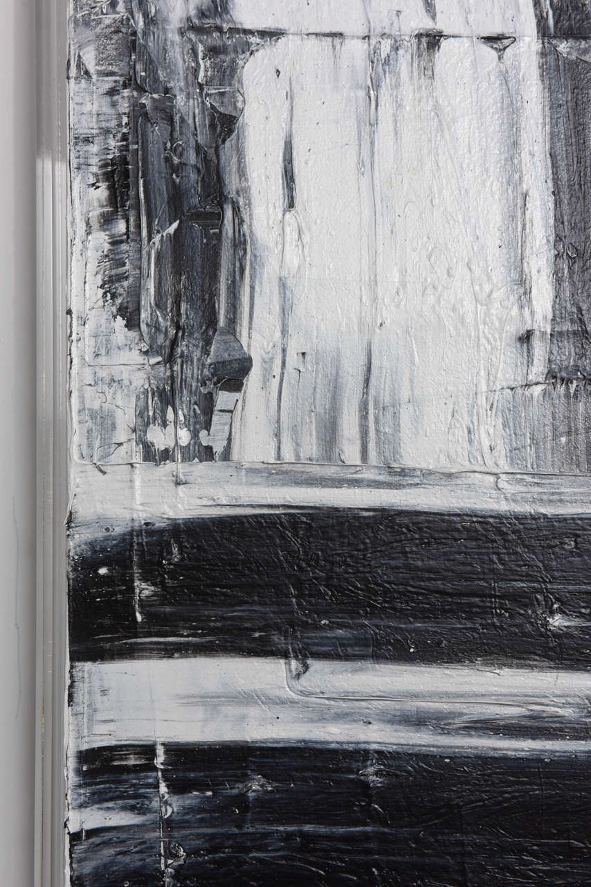Contemporary Renato Freitas Original Oil on Canvas, 2015, Black and White 1 For Sale