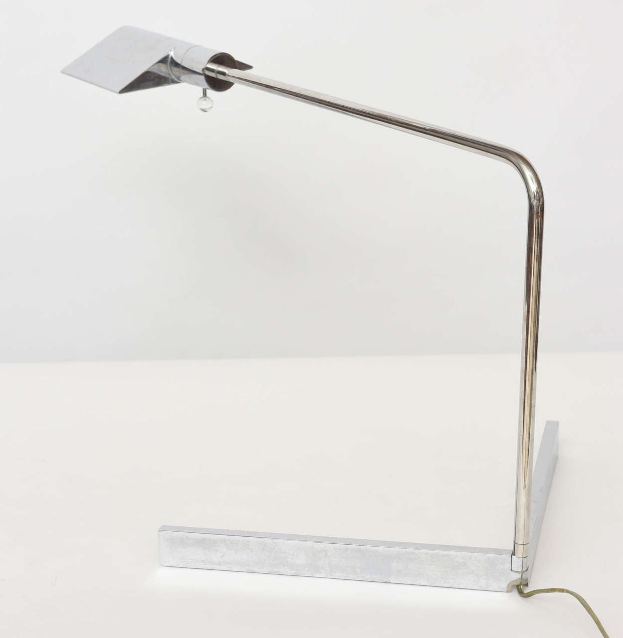 Late 20th Century Early Cedric Hartman American Modern Polished Chrome Desk Lamp For Sale