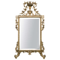 18th Century Italian Neoclassical Giltwood Mirror