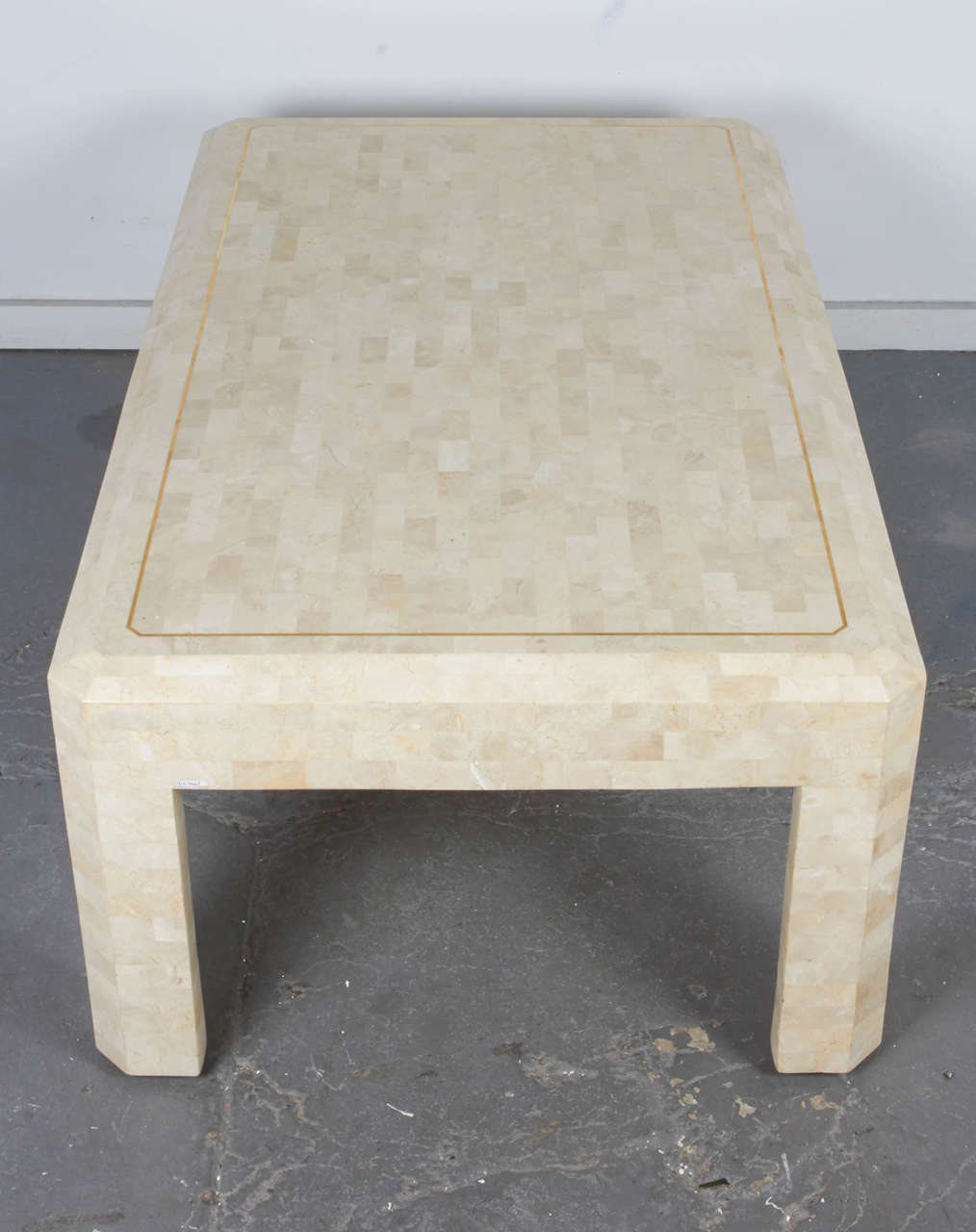 Inlay Maitland-Smith Tessellated Stone Coffee Table