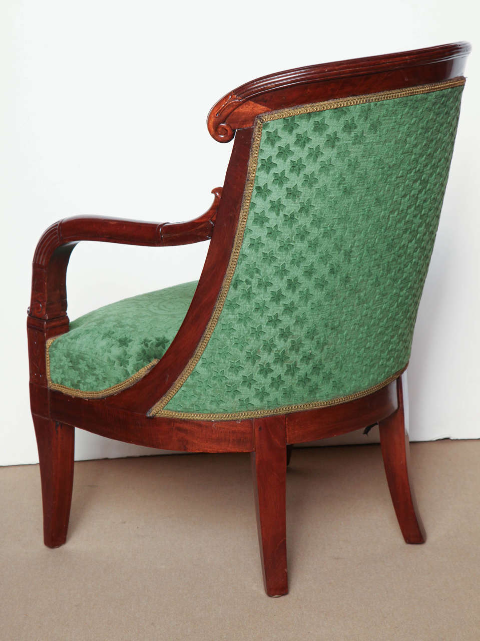 Pair of Similar Mahogany 19th Century Restoration Armchairs 1