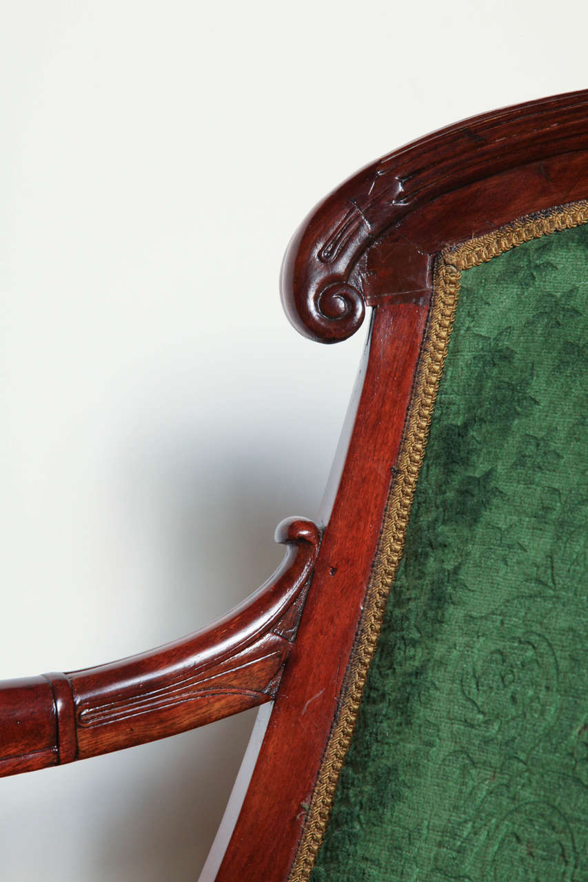 Pair of Similar Mahogany 19th Century Restoration Armchairs 3