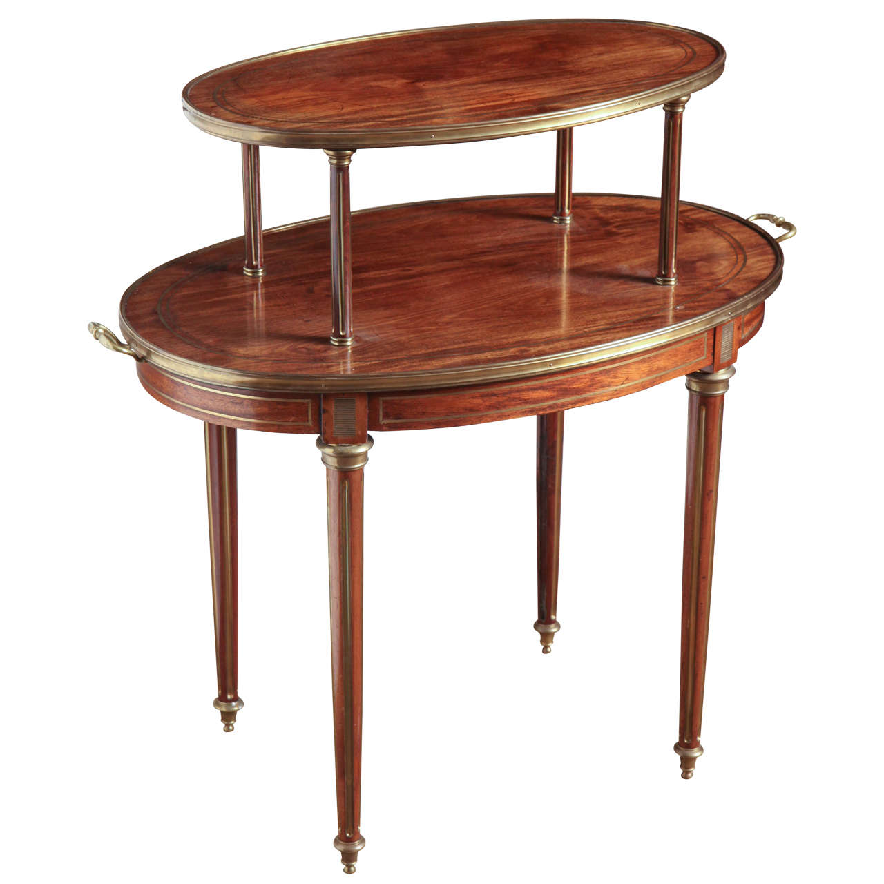 Late 19th Century Louis XVI Style Two-Tier Table For Sale