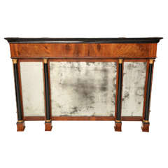 Early 19th Century Walnut and Ebonized Northern Italian Mirror 2