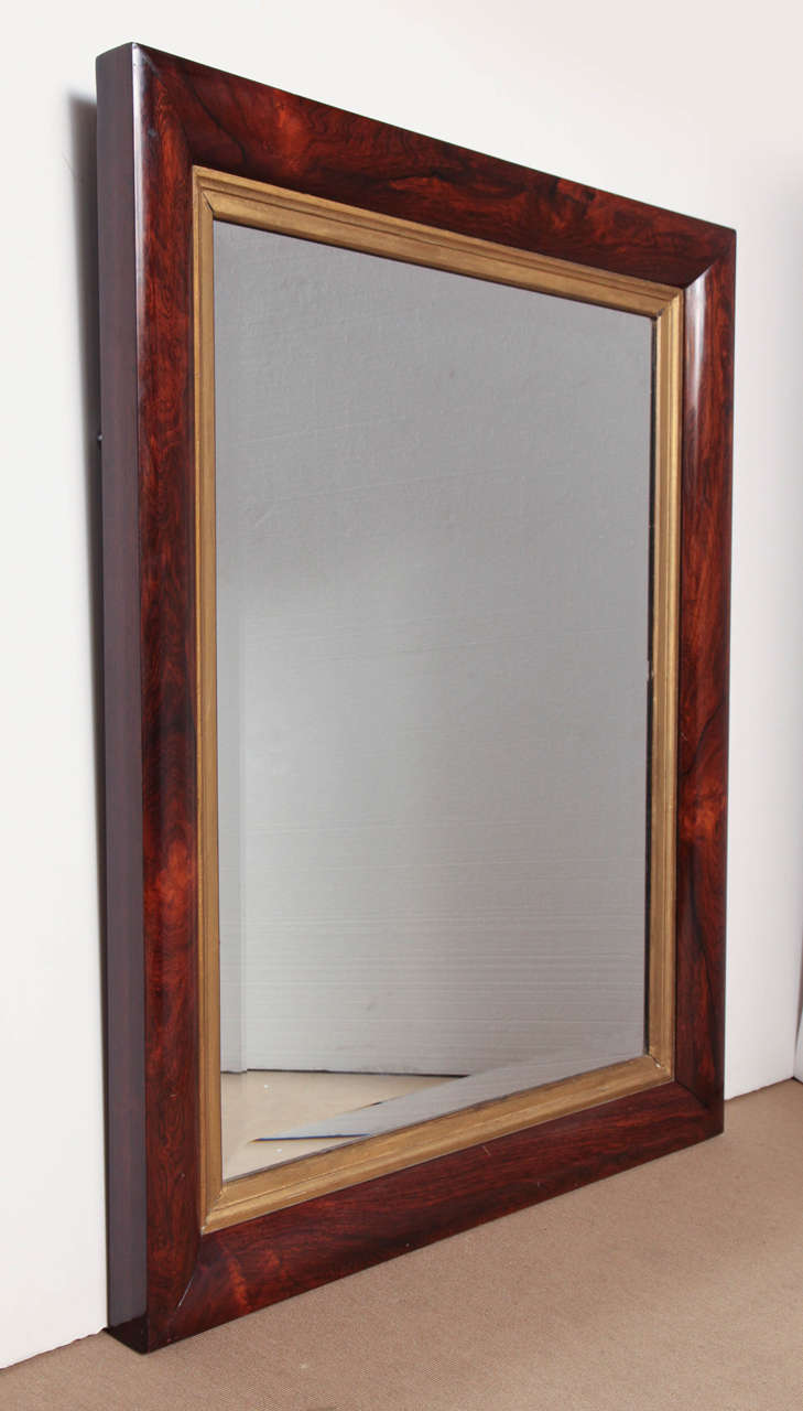 Exceptional 19th Century Fruitwood and Gilded Mirror 1