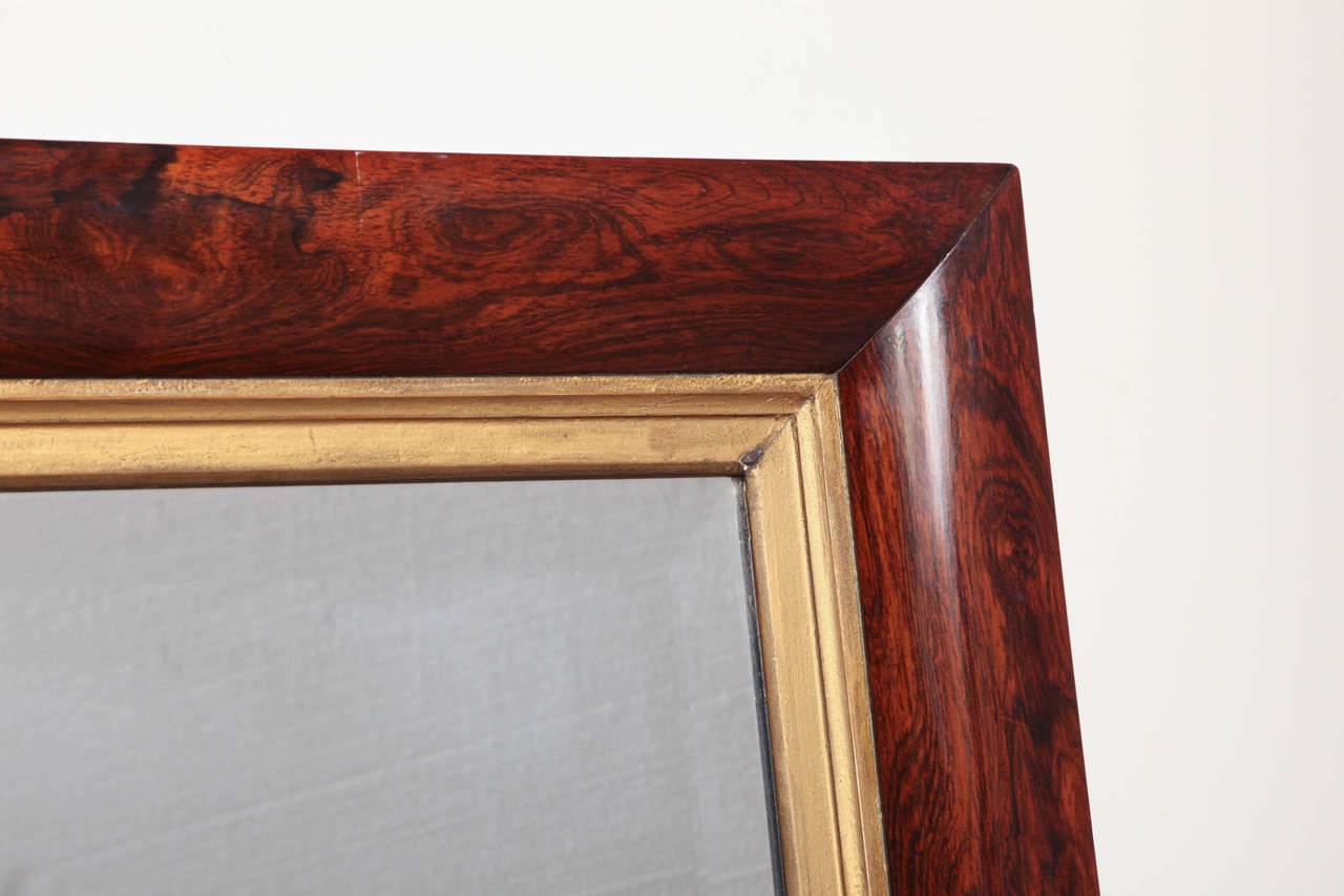 Exceptional 19th Century Fruitwood and Gilded Mirror 3