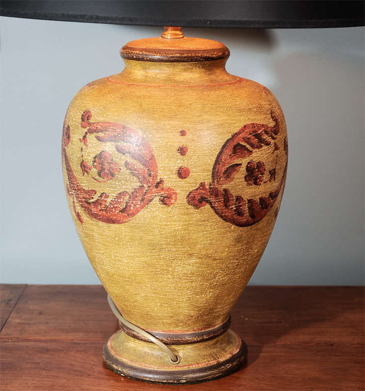 Painted Italian Urn Lamp 3