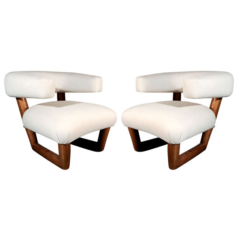 Pair Oversized  Armchairs
