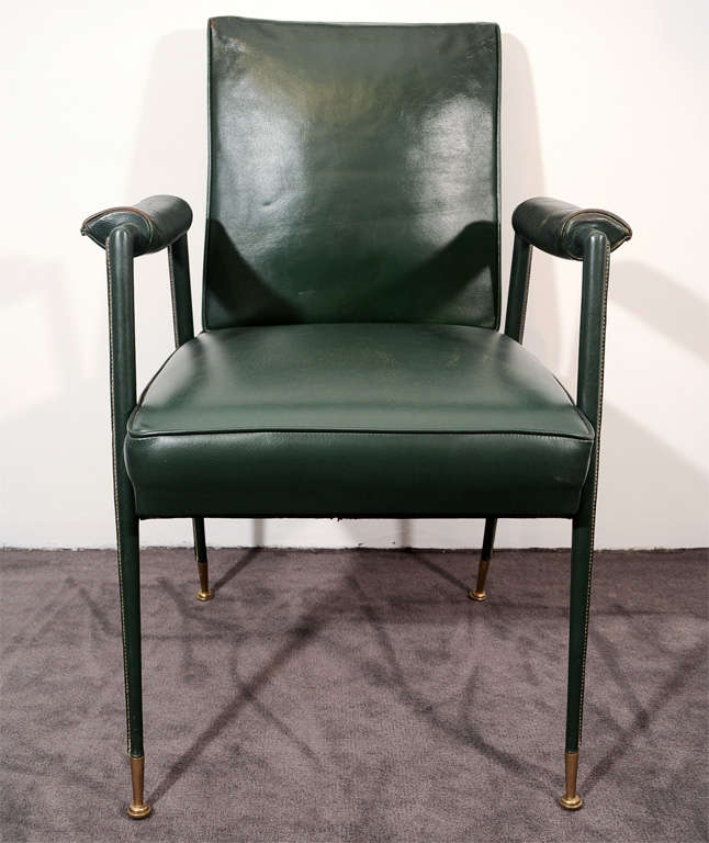 Gilt Single Armchair by Leleu