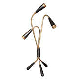 Black Three-Arm Table Lamp by Kalmar