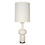 Modernist White Ceramic Table Lamp