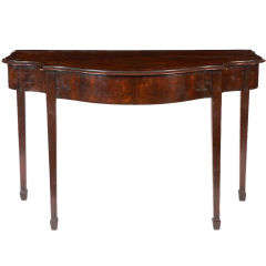 Georgian Mahogany Serpentine Hall Table
