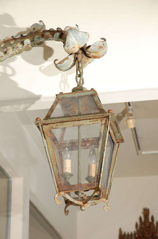 Lanterne française en fer, vers 1780 Bon état - En vente à Los Angeles, CA