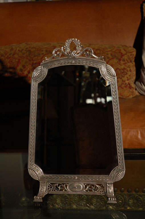 C. 1910 Sterling Silver Vanity Mirror