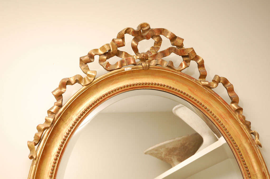19th Century French Giltwood Mirror In Good Condition For Sale In Los Angeles, CA
