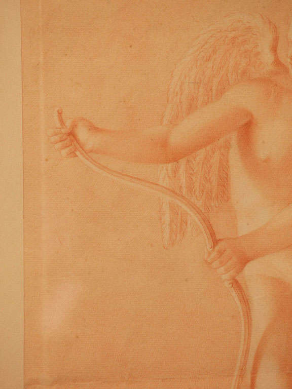 19th Century FRENCH SANGUINE DRAWING For Sale