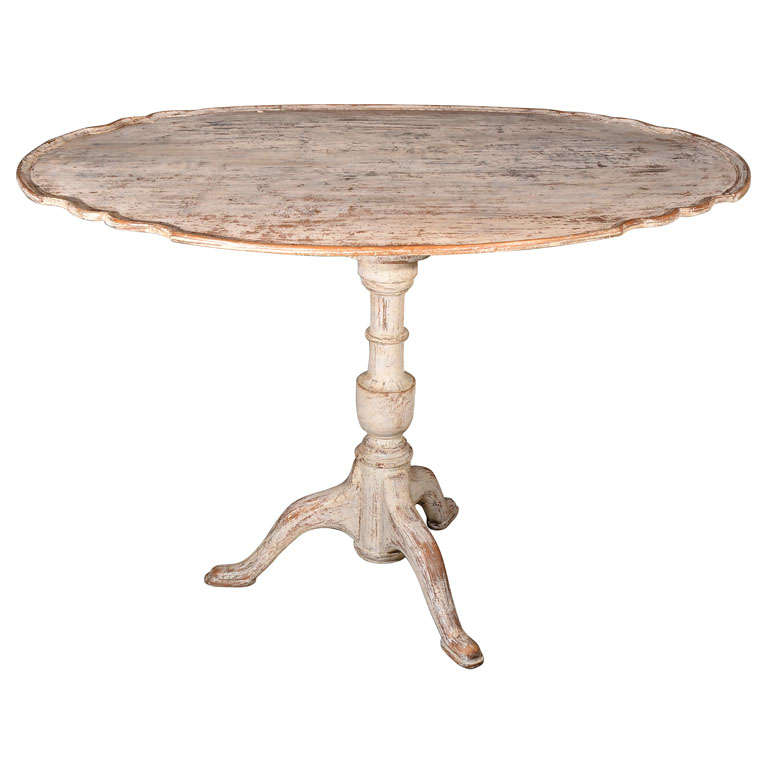 Swedish Baroque Tilt-Top Table For Sale