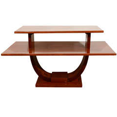 Jules Leleu, Mahogany side table, France, c. 1930 8