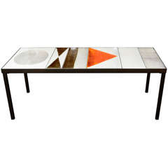Fine Ceramic Table by Roger Capron