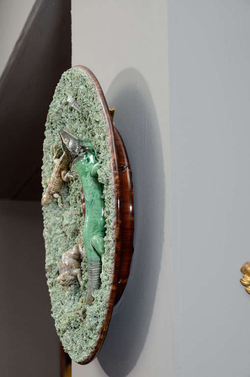 19. Jahrhundert Teller im Palissy-Stil im Zustand „Hervorragend“ im Angebot in New York, NY