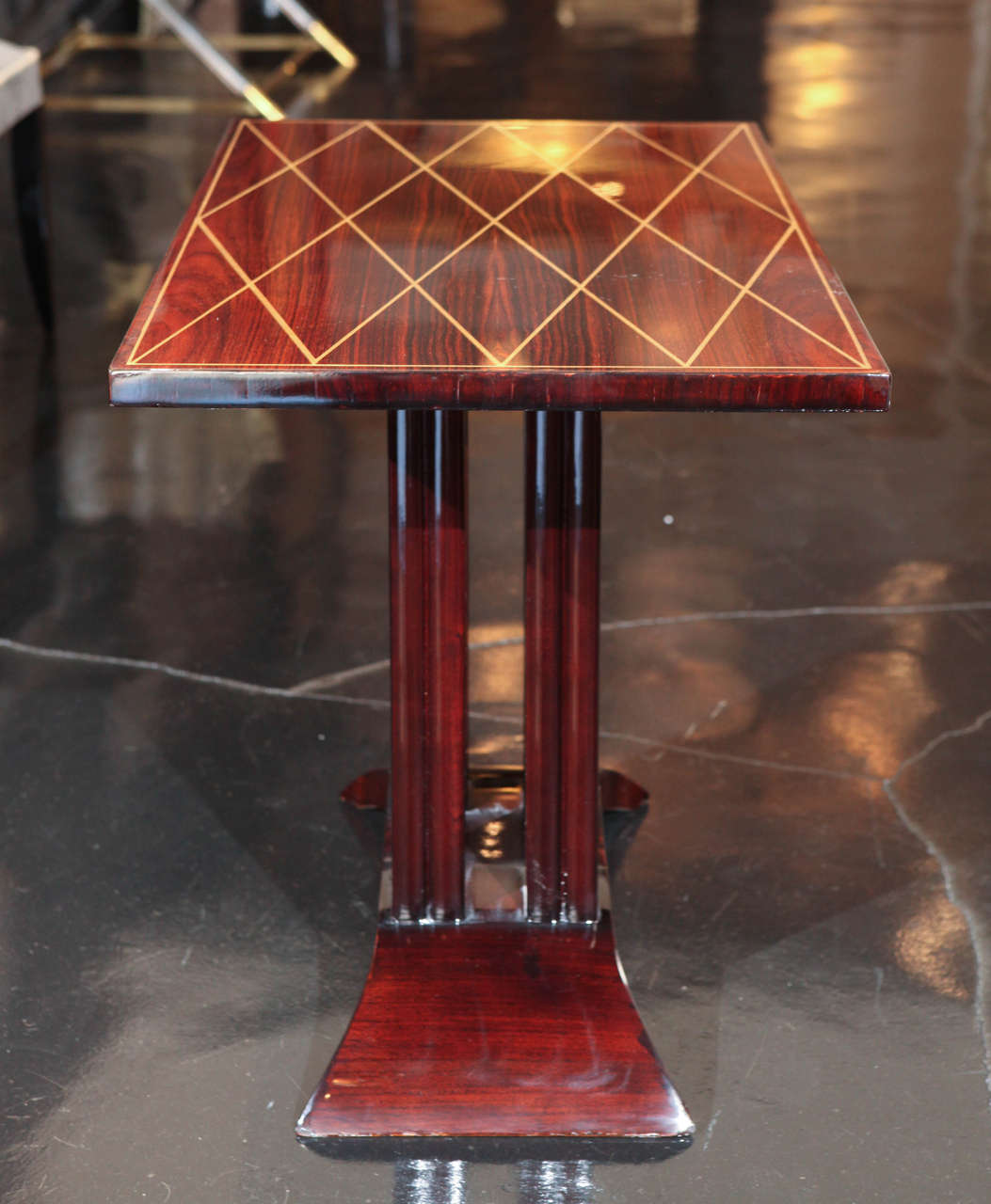 Rosewood Marquetry Side Table 1