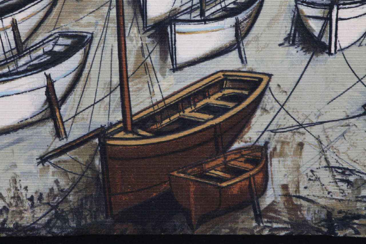 „The Harbor at Low Tide“ von Bernard Buffet (Moderne der Mitte des Jahrhunderts) im Angebot