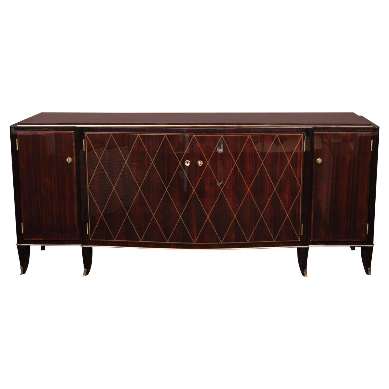 Rosewood Marquetry Sideboard by Albert Fournier