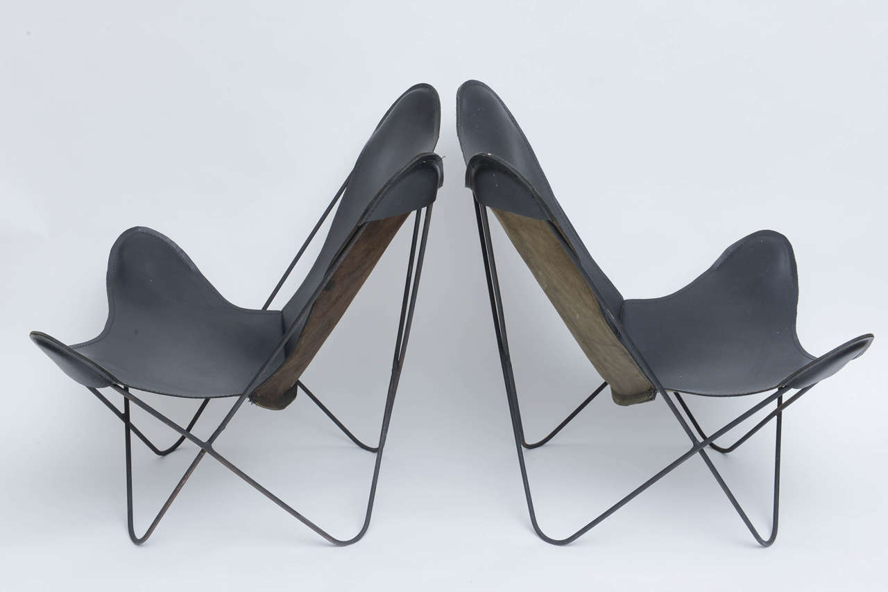 Mid-20th Century Original Butterfly Chairs by Jorge Ferrari-Hardoy, Argentina, 1940s
