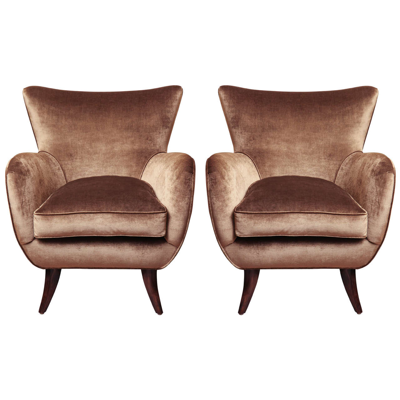 Pair of Armchairs by Ernst Schwadron, circa 1940 For Sale