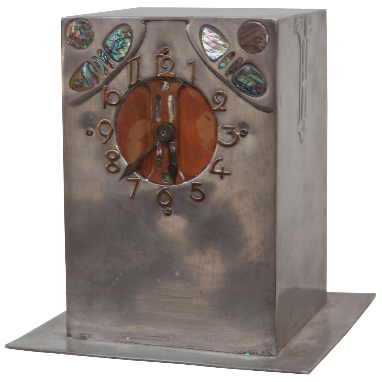 Liberty & Co. Hand-Wrought Pewter Clock