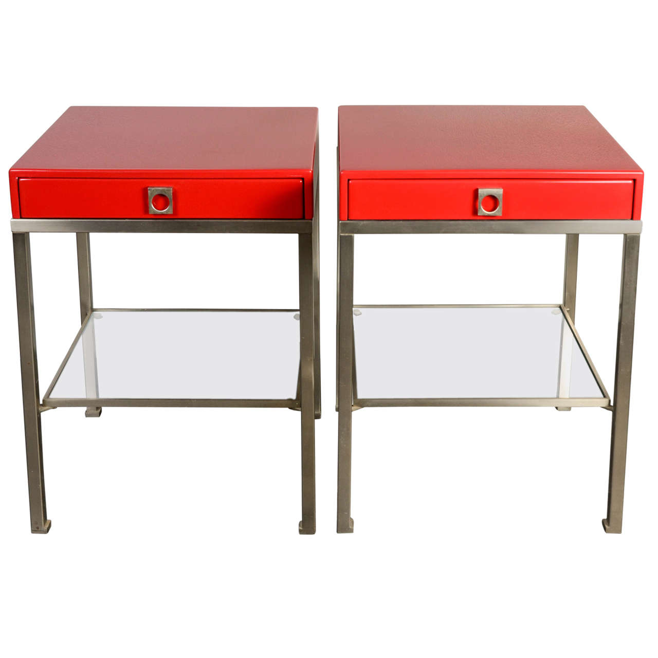 Pair of Guy Lefebvre Side Tables