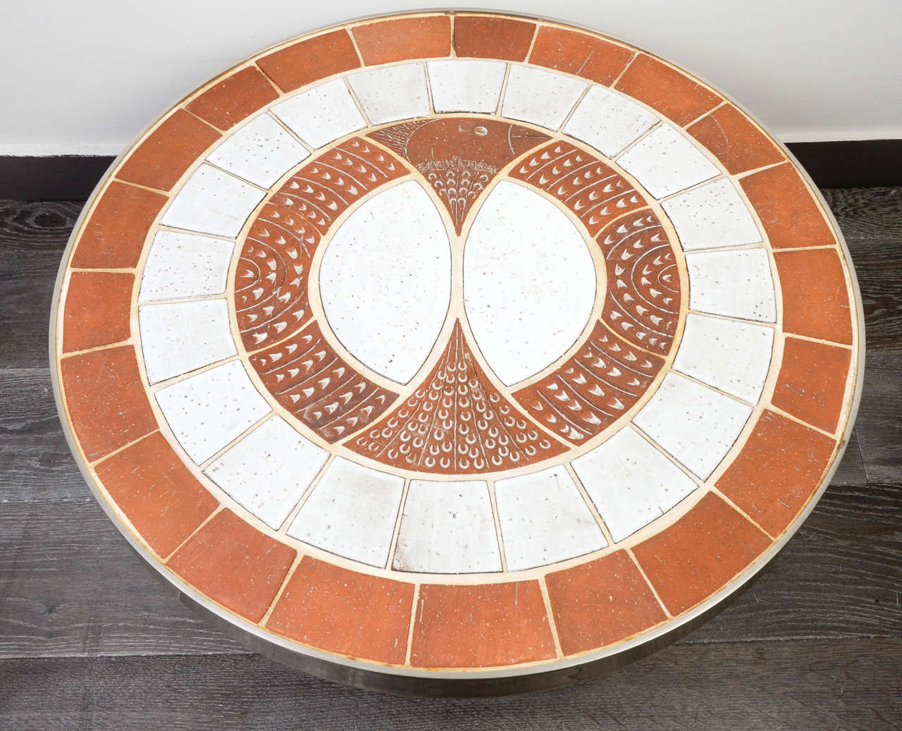 Ceramic Coffee Table by Pouchain