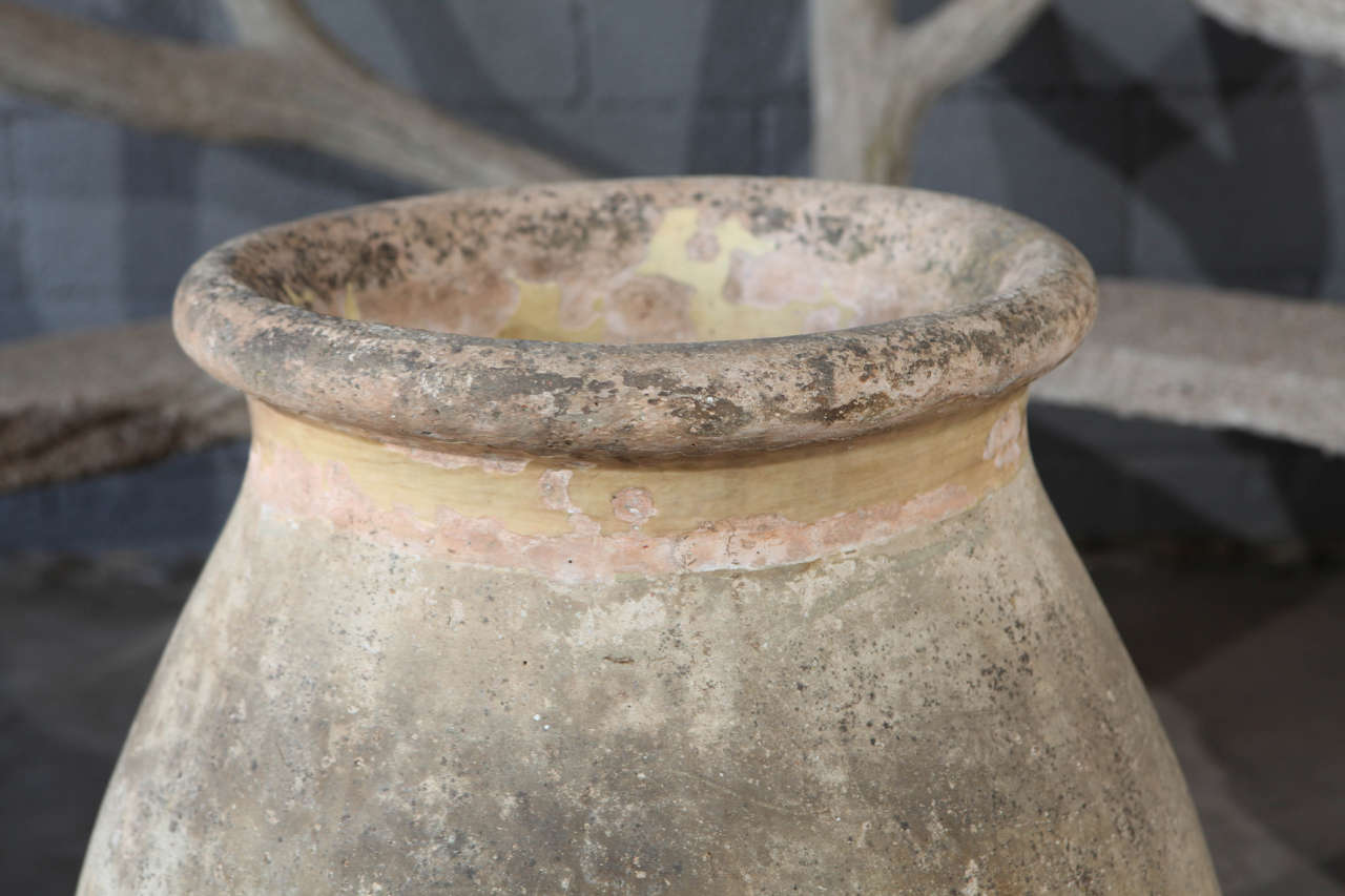 Antique Terra Cotta Oil Jar In Good Condition In Culver City, CA