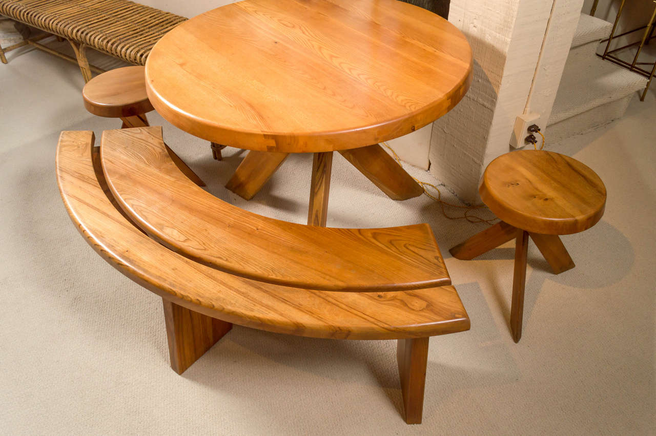 French Pierre Chapo Dining Set