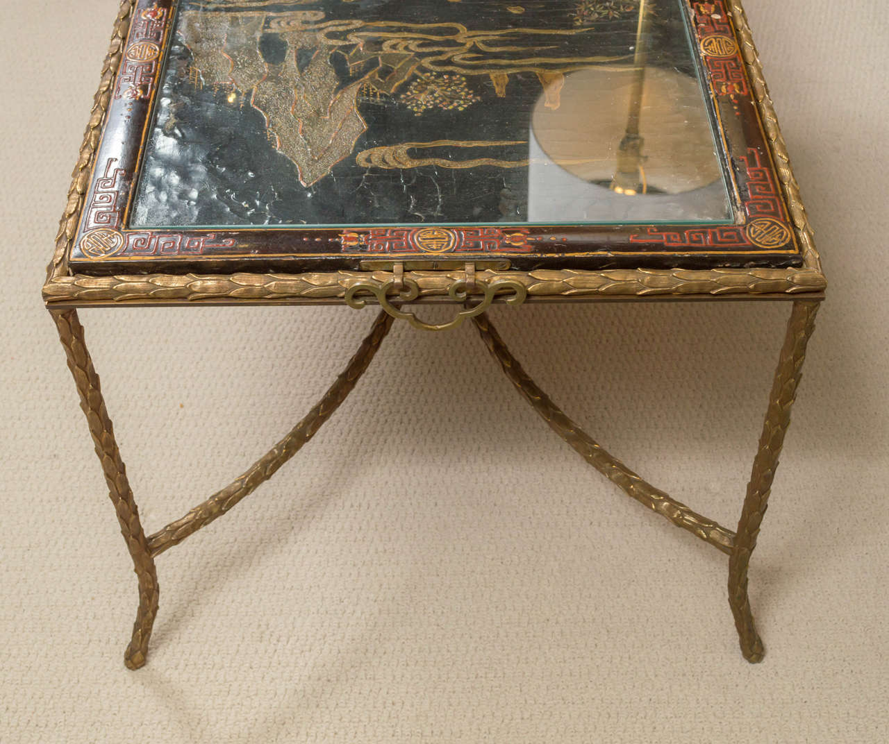 Bronze Maison BAGUES Chinoiserie Cocktail Table For Sale