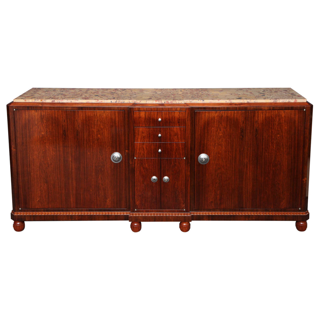 Fine and Early Art Deco Sideboard by Jules Leleu