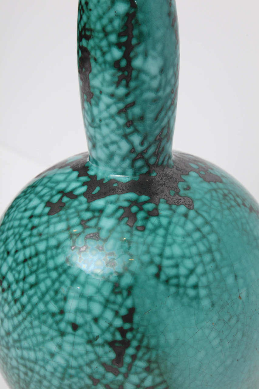 Ceramic Primavera, Glazed ceramic vase, France, c. 1920