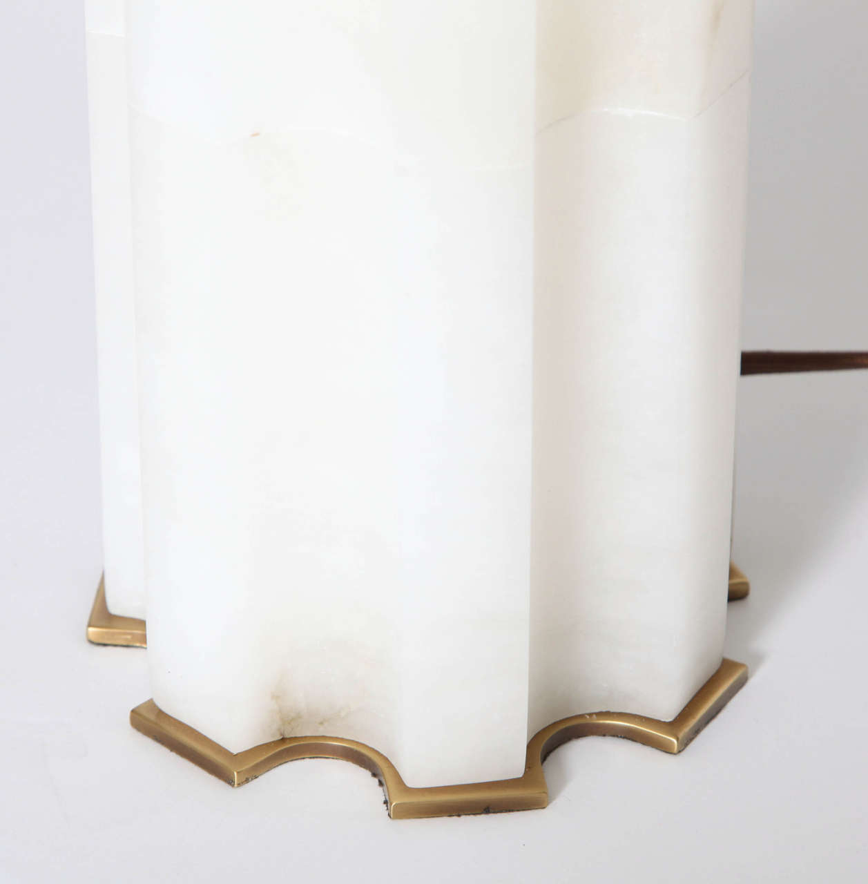 Hervé Van Der Straeten Athéna Alabaster Table Lamp France 2018 Gilt Hervé Van Der Straeten