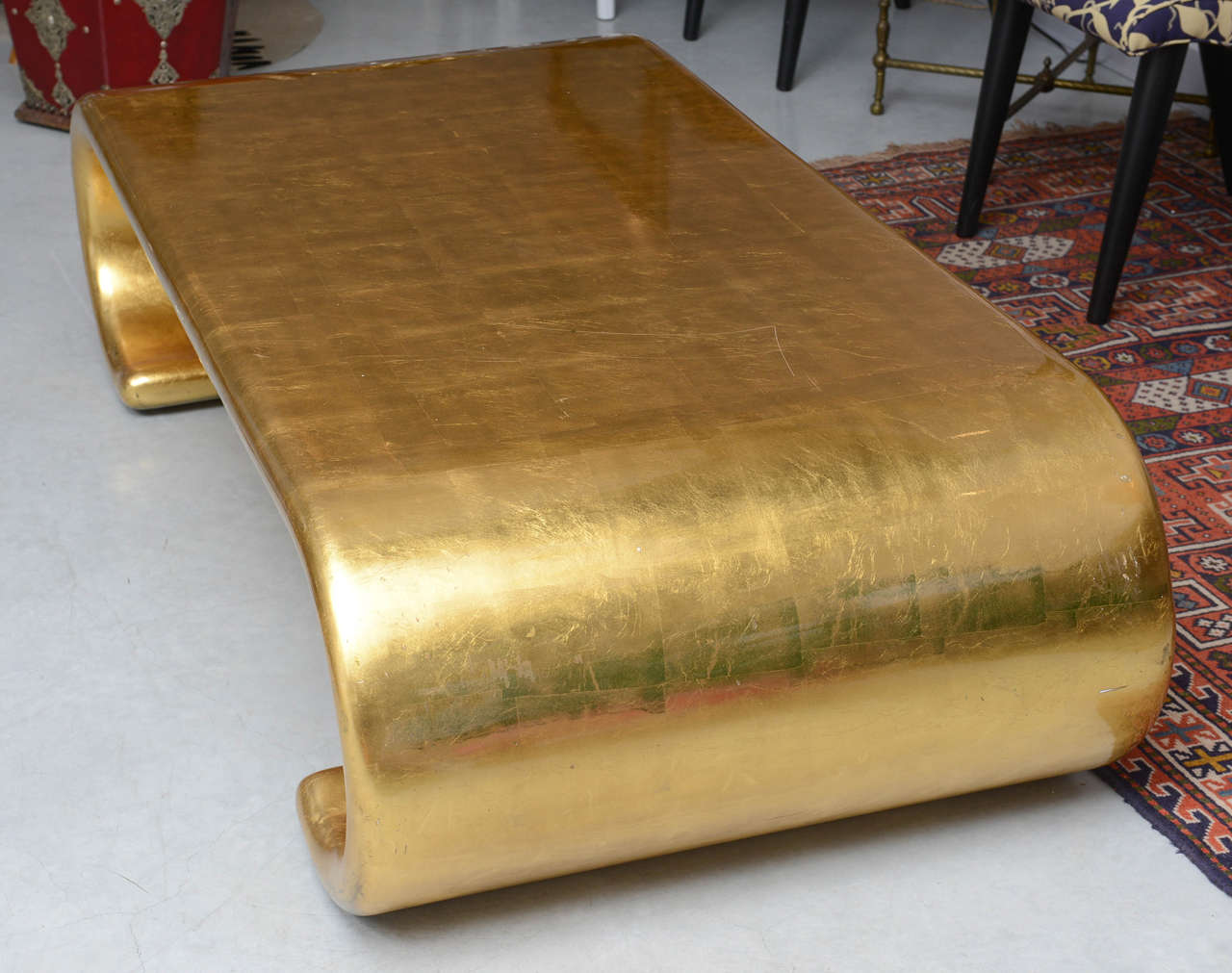 Late 20th Century Dramatic Goldleaf Coffeetable Saturday Sale only