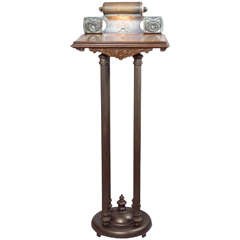 Used Art Deco Podium/Lectern with Lighted Top