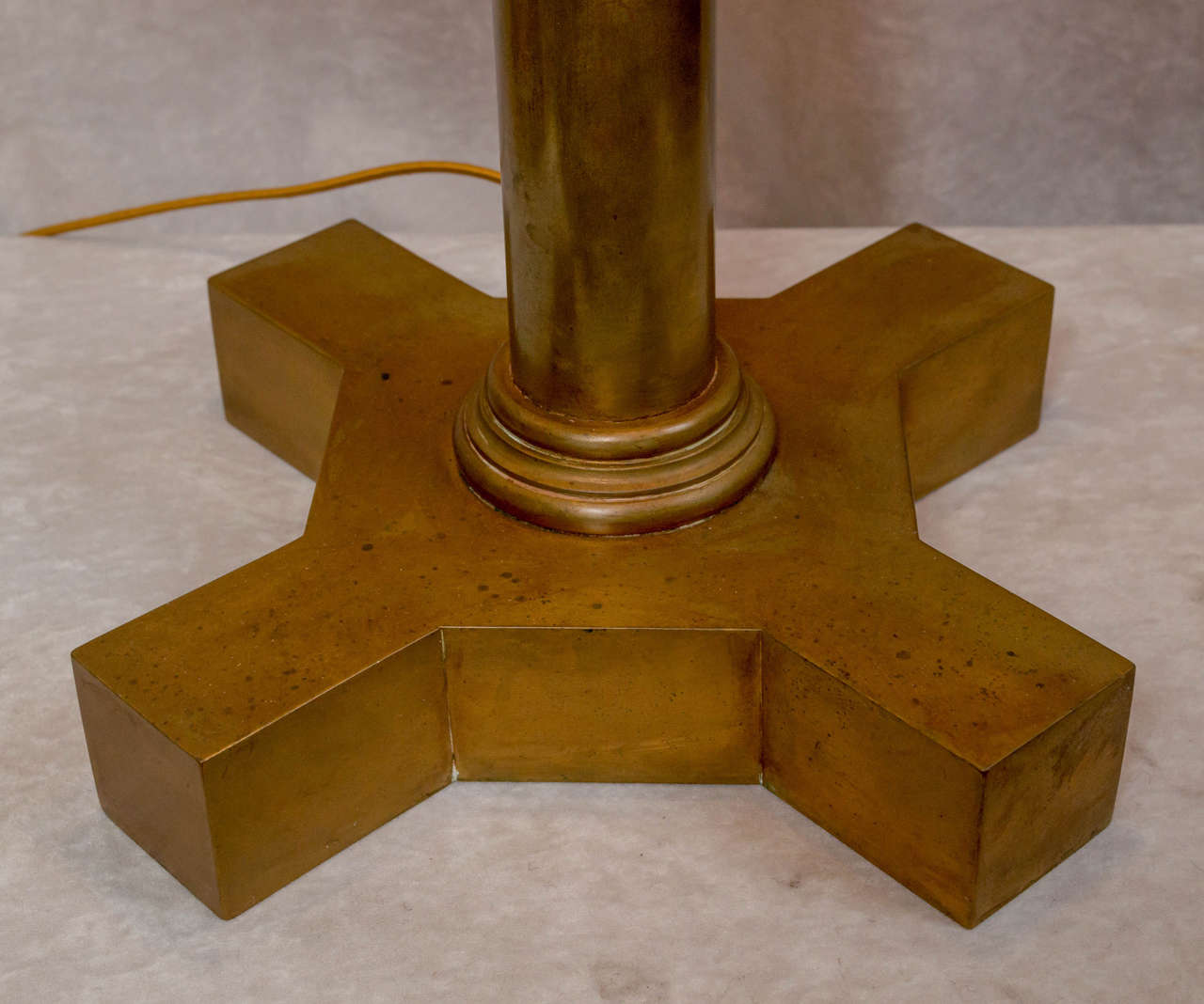 Arts and Crafts Bronze and Mica Table Lamp In Excellent Condition In Petaluma, CA