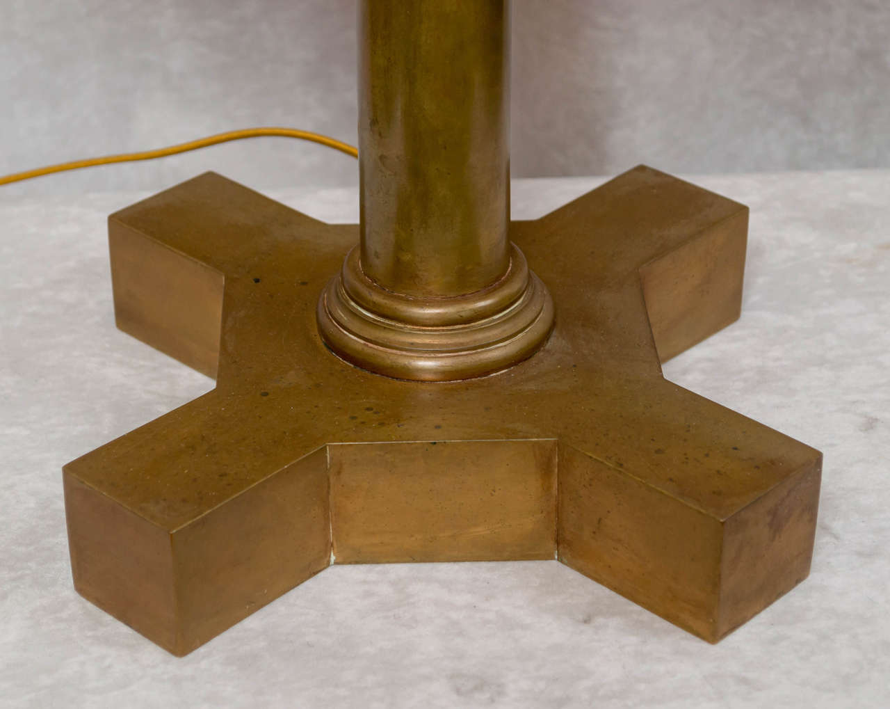 Arts and Crafts Bronze and Mica Table Lamp 3
