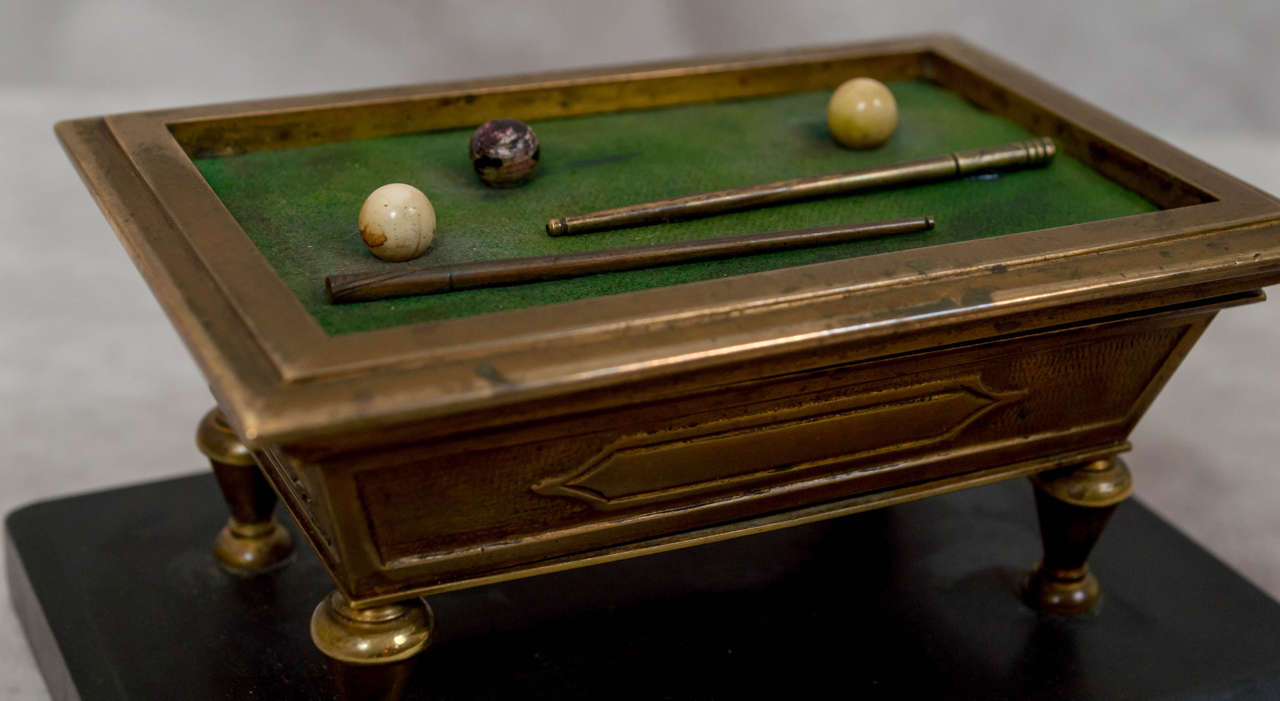 American Bronze Billiard or Pool Table Box