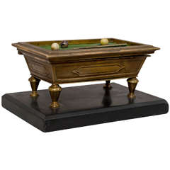 Antique Bronze Billiard or Pool Table Box